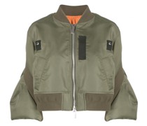 wide-sleeve bomber jacket