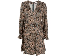 Minikleid mit Blumen-Print