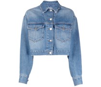 Klassische Cropped-Jeansjacke