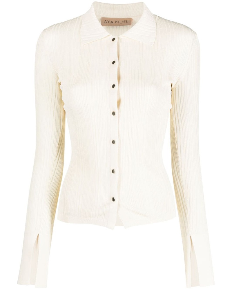Aya Muse Damen Cardigan mit Knöpfen Aya Muse Damen Cardigan mit Knöpfen