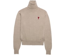 Rollkragenpullover mit Logo-Stickerei