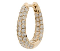 14kt Gelbgoldcreole mit Diamanten