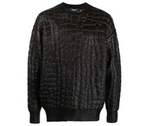 Pullover mit Krokomuster