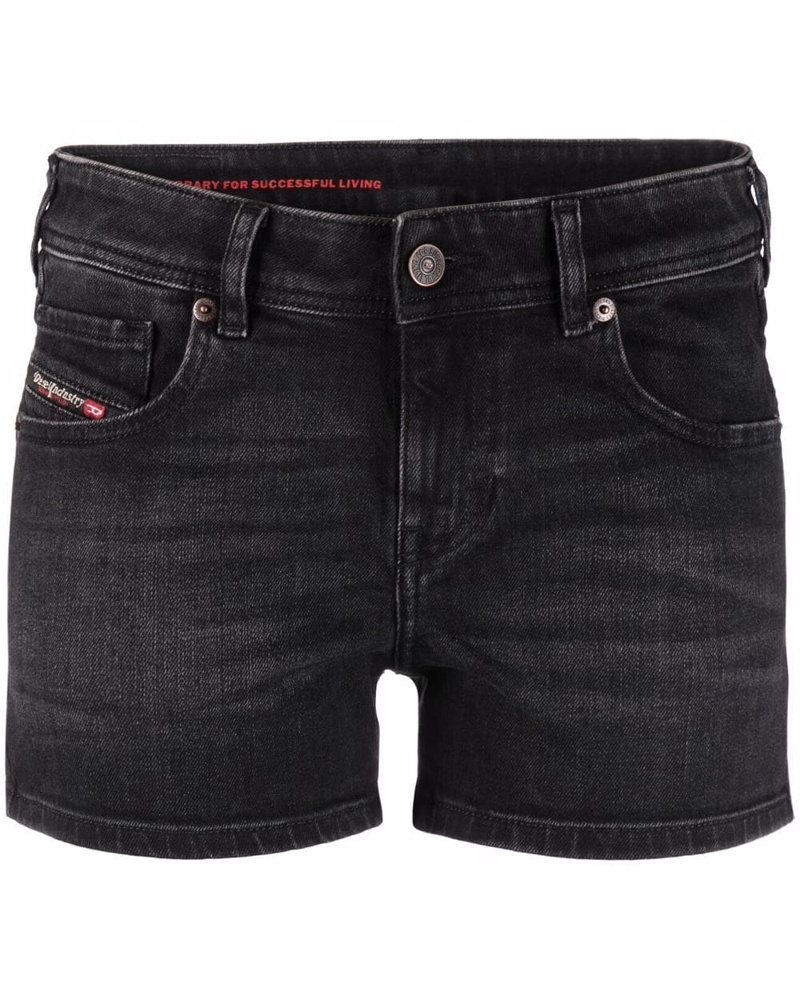 Diesel Damen Jeans-Shorts mit Logo-Stickerei