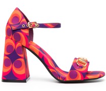 Sandalen mit geometrischem Print 100mm