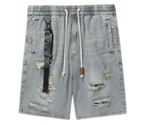 Musium Div. Jeans-Shorts im Distressed-Look