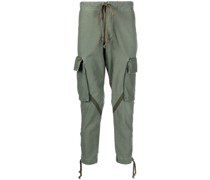 Cropped-Cargohose mit Kordelzügen