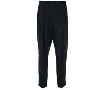 Plissierte Cropped-Hose