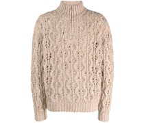 Gestrickter Rollkragenpullover