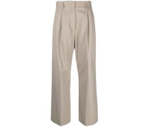 Bundfaltenhose mit geradem Bein