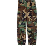 camouflage-print upcycled cargo trousers
