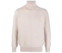 Gerippter Rollkragenpullover