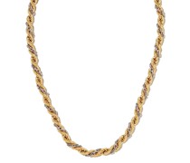 18kt Gelb- und Weißgoldhalskette