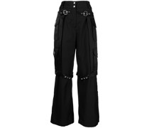 Cropped-Hose mit hohem Bund