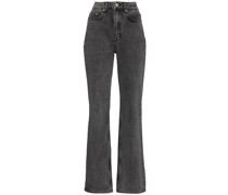 Gerade Jeans mit hohem Bund