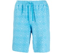 Jacquard-Shorts mit Kordelzug