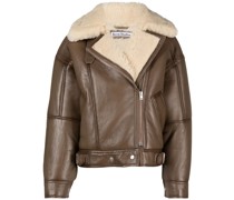 Jacke mit Shearling-Besatz