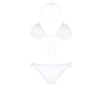 Shayna floral-appliqué bikini