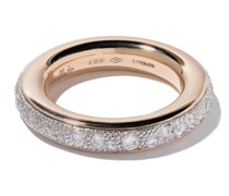18kt 'Iconica' Rotgoldring mit Diamanten