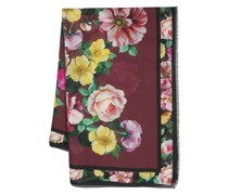 Georgette-Schal mit Blumen-Print