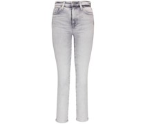 Skinny-Jeans mit Logo-Patch