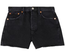 Halbhohe Jeans-Shorts