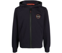 Kapuzenjacke mit Logo-Patch