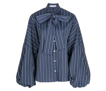 Bluse mit diagonalen Streifen