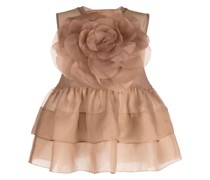 Bluse mit Blumenapplikation