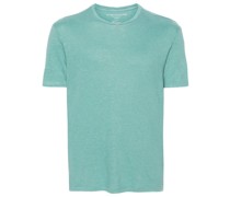 crew-neck linen T-shirt