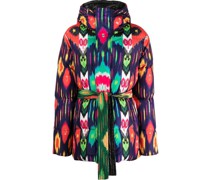 Gefütterte Jacke mit grafischem Print