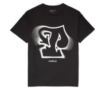 T-Shirt im Inside-Out-Look