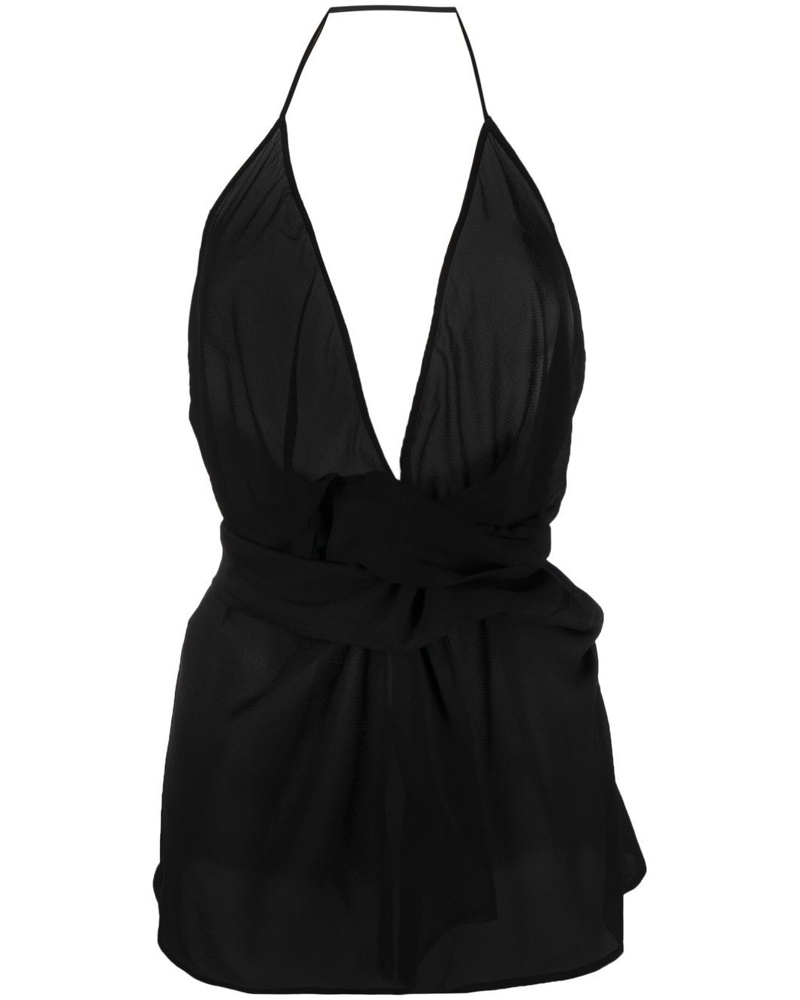 Rick Owens Damen Bluse mit Schnürung