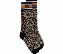 Socken mit Leoparden-Print