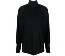 Bluse mit Stehkragen