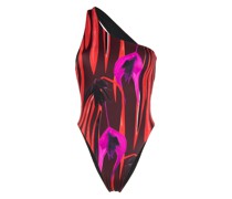 Badeanzug mit abstraktem Print