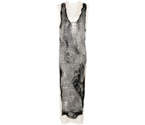 Egeria mesh-print maxi dress