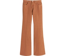 Halbhohe Wide-Leg-Jeans