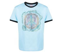 T-Shirt aus Bio-Baumwolle mit Strass