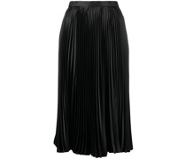 fully-pleated shimmer midi skirt