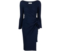 Drapiertes Minikleid mit V-Ausschnitt