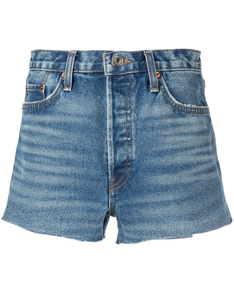 RE/DONE Damen Hoch sitzende Jeans-Shorts