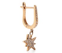 18kt Cosmos Explosion Rotgoldohrring mit Diamanten