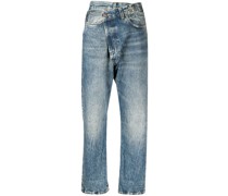 Jeans mit asymmetrischem Bund