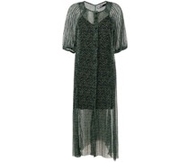 Transparentes Kleid mit Blumen-Print