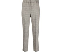 Schmale Hose mit Hahnentrittmuster