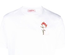 T-Shirt mit L Blumen-Patch