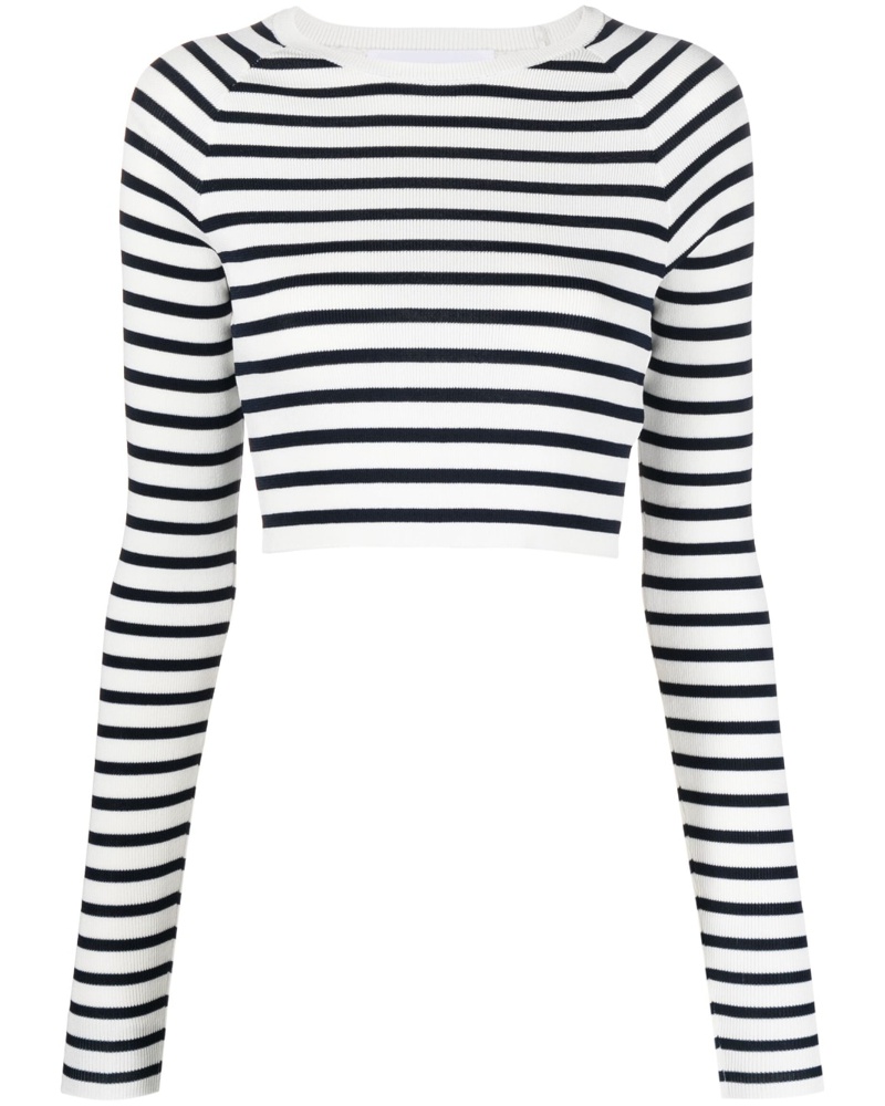 REMAIN Damen Gestreiftes Strickoberteil
