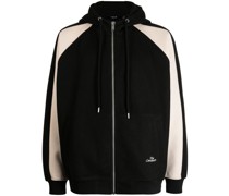 Kapuzenjacke mit Logo-Stickerei