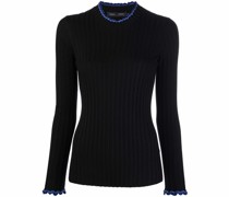 Geripptes Strickoberteil